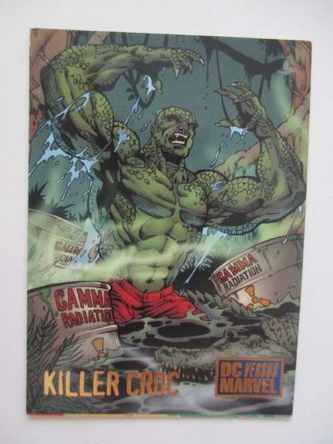 DC VERSUS MARVEL TRADING CARD  - KILLER CROC