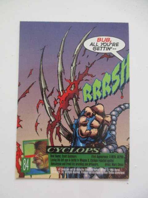 FLEER ULTRA -  SPIDER-MAN   -  DARKHAWK - X-MEN - CYCLOPS