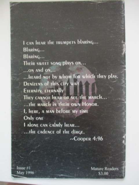 GOTHIC COMICS - CADENCE OF THE DIRGE - NO. 1   1996