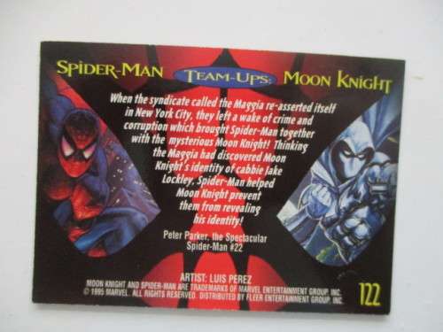 FLEER ULTRA - SPIDER-MAN  - MOON KNIGHT