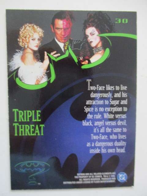 FLEER 95 ULTRA  - BATMAN  - TRIPLE THREAT