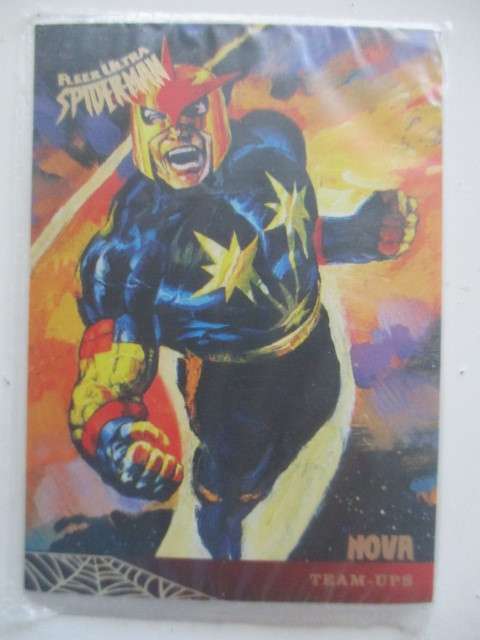 FLEER ULTRA - SPIDER-MAN  - NOVA  - SEALED IN PLASTIC