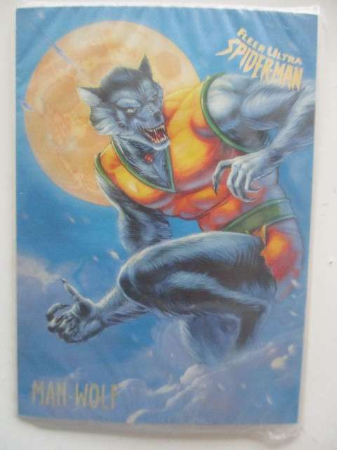 FLEER ULTRA - SPIDER-MAN  - MAN-WOLF   -SEALED IN PLASTIC
