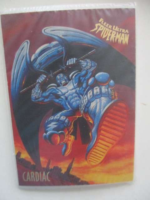 FLEER ULTRA TRADING CARD - SPIDER-MAN - CARDIAC  - SEALED IN PLASTIC