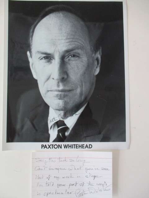 AUTOGRAPHED / SIGNED - PAXTON WHITEHEAD - ACTOR BACK TO SCHOOL A4