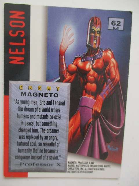 MARVEL   MASTERPIECES TRADING CARD  - MAGNETO