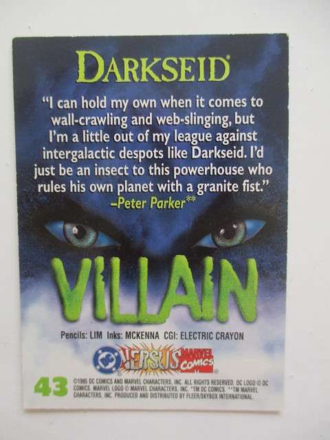 DC VERSUS MARVEL TRADING CARDS - DARKSEID