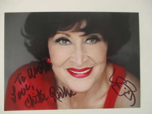 AUTOGRAPHED / SIGNED - CHITA RIVERA - BROADWAY LEGEND / CHICAGO - ACTRESS SINGER