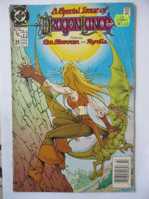 DC COMICS - DRAGON LANCE  - NO. 21  1990