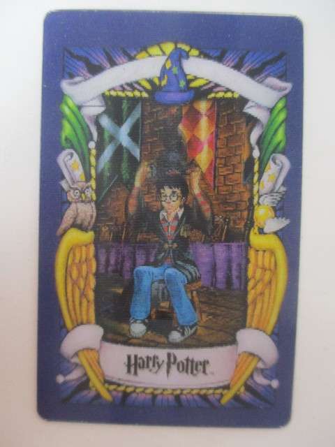 CHOCOLATE FROG - 3D HOLOGRAPHIC HARRY POTTER TRADING CARD - THE SORTING HAT - WARNER BROTHERS