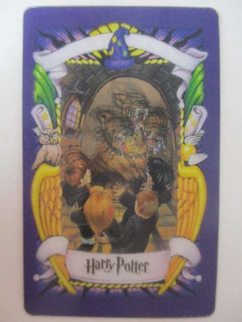 CHOCOLATE FROG  3D  HOLOGRAPHIC HARRY POTTER TRADING CARD - FLUFFY - WARNER BROTHERS 2001