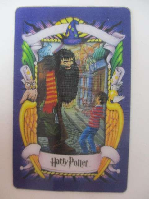 CHOCOLATE FROG - 3D HOLOGRAPHIC HARRY POTTER TRADING CARD - DIAGON ALLEY - WARNER BROTHERS 2001