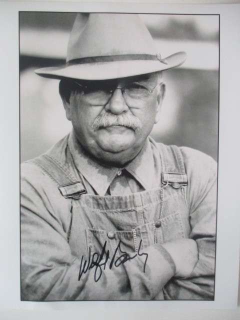 AUTOGRAPHED / SIGNED - WILFORD BRIMLEY  - COCOON and THE WALTONS  A4 SIZE