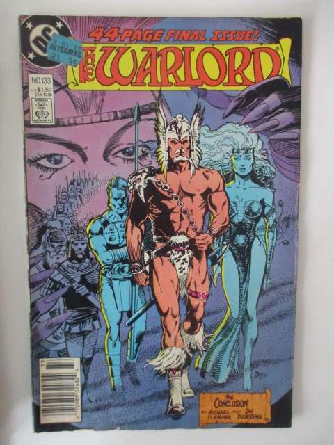 DC COMICS - THE WARLORD  - NO. 133   1988  - THE FINAL ISSUE !!!!!