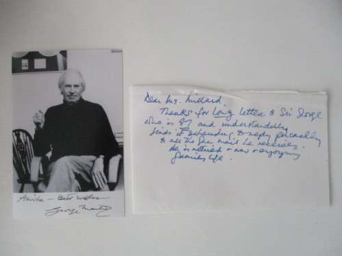 AUTOGRAPHED  SIR GEORGE HENRY MARTIN - PRODUCER OF THE BEATLES!!!!