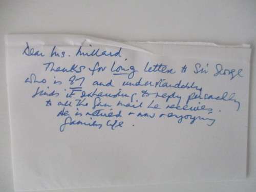 AUTOGRAPHED  SIR GEORGE HENRY MARTIN - PRODUCER OF THE BEATLES!!!!