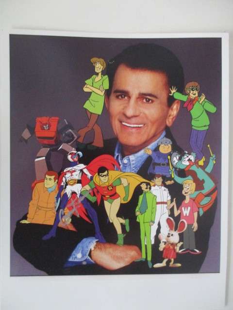 AUTOGRAPHED -  CASEY KASEM - SCOOBY DOO !!! A4 SIZE