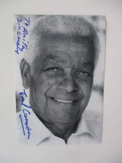 AUTOGRAPHED / SIGNED - EARL CAMERON - JAMES BOND AND HAND WRITTEN  LETTER