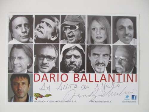 AUTOGRAPHED / SIGNED - DARIO BALLANTINI - SCREW LOOSE   20 CM X  13 CM