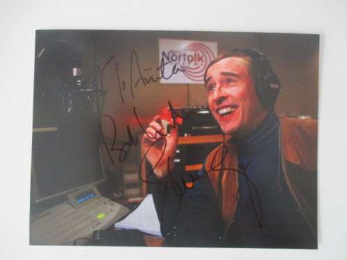 AUTOGRAPHED / SIGNED -  STEVE COOGAN  -  20 CM X  15 CM COMEDIAN