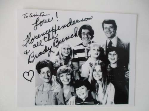 AUTOGRAPHED / SIGNED - FLORENCE HENDERSON - THE BRADY BUNCH