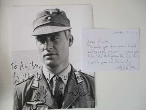 AUTOGRAPHED / SIGNED - WOLF KAHLER - ""RAIDERS OF THE LOST ARK "" A4 SIZE