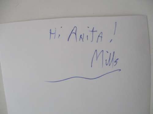 AUTOGRAPHED / SIGNED - MILLS WATSON - COWBOY ACTOR  12 1/2CM X  19 CM