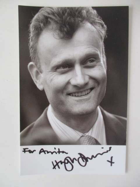 AUTOGRAPHED / SIGNED - HUGH DENNIS COMEDIAN ACTOR  POSTCARD SIZE