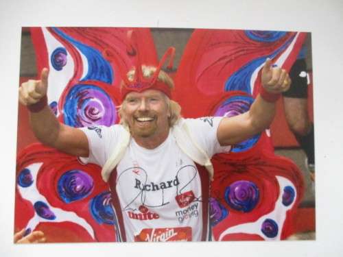 AUTOGRAPHED / SIGNED - RICHARD BRANSON - FOUNDER OF VIRGIN RARE!!!! AUTO PEN SIGNED