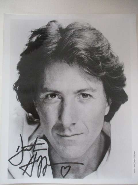 PRINTED AUTOGRAPH - DUSTIN HOFFMAN   TOOTSIE  - A4 SIZE