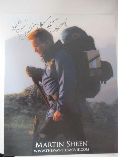 AUTOGRAPHED / SIGNED - MARTIN SHEEN - PHOTO BIOGRAPHY A4 SIZE