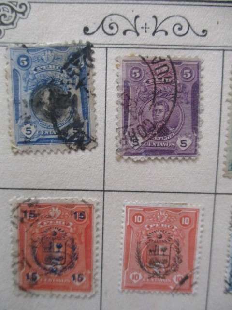 PERU - LOT OF OLD  11 STAMPS HINGED