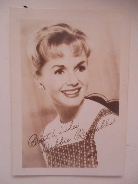 AUTOGRAPHED / SIGNED - YOUNG DEBBIE REYNOLDS -  CLASSIC ACTOR  !!!!