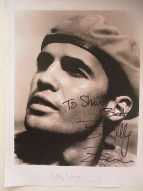 AUTOGRAPHED / SIGNED - BILLY  ZANE  - SNIPER - THE PHANTOM  - A4 SIZE