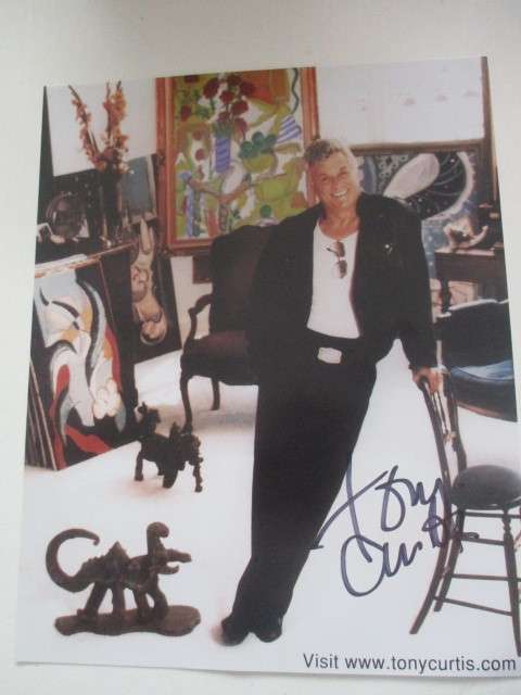 AUTOGRAPHED / SIGNED - LEGEND - TONY CURTIS -SOME LIKE IT HOT  A4 SIZE