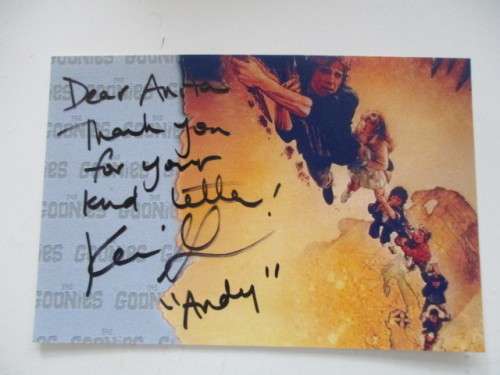 AUTOGRAPHED / SIGNED -KERRI GREEN - ANDY  ``THE GOONIES `