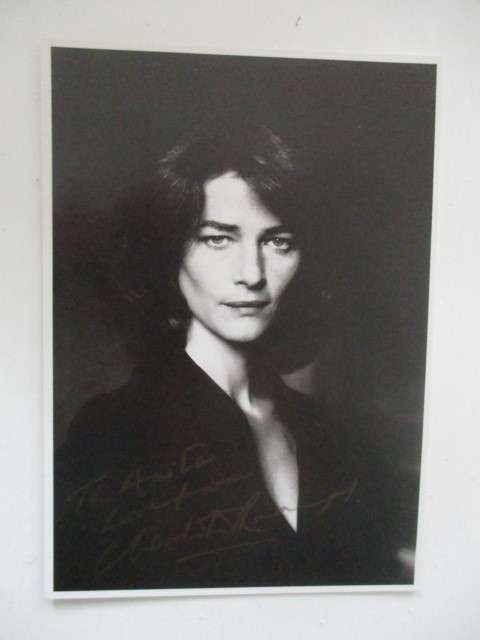 AUTOGRAPHED / SIGNED - CHARLOTTE RAMPLING - ACTOR / SINGER / MODEL