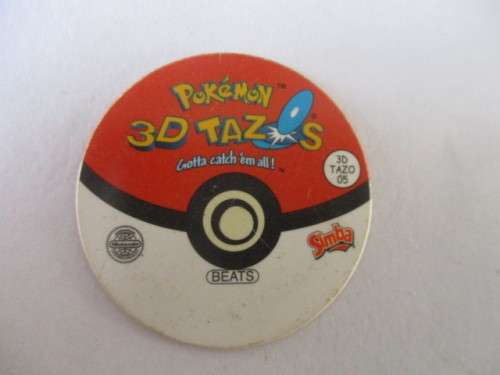3D HOLOGRAPHIC TRI AND ROUND POKEMON TAZOS 6 PIECES