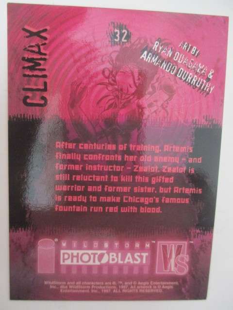 PHOTOBLAST WILD STORM - TRADING CARDS - CLIMAX  NO. 32