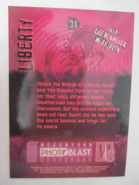PHOTOBLAST  WILDSTORM TRADING CARDS  - LIBERTY  NO. 30