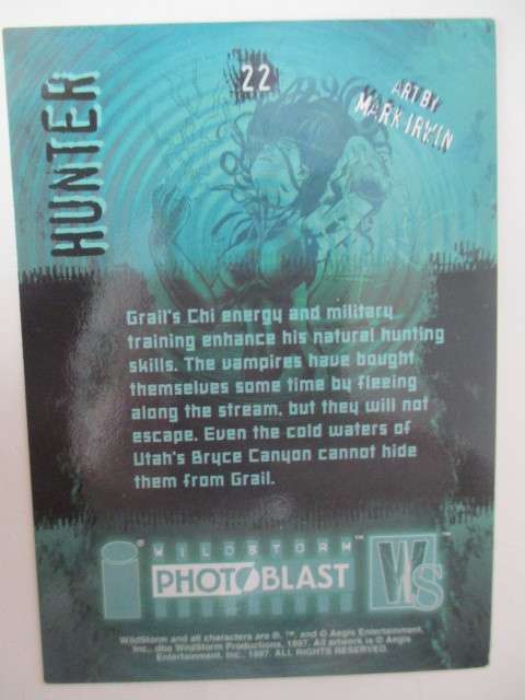 PHOTOBLAST WILD STORM TRADING CARDS HUNTER NO. 22