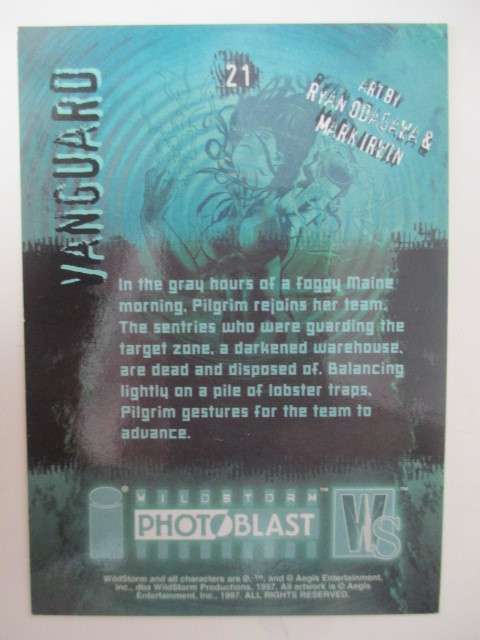 PHOTOBLAST   WILD STORM   TRADING CARDS  VANGUARD  NO. 21