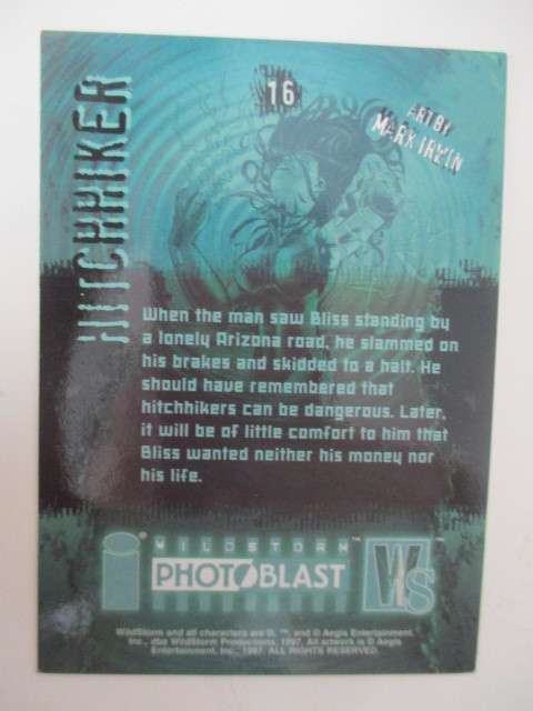 TRADING CARD  PHOTO BLAST WILD STORM - HITCHHIKER  NO. 16