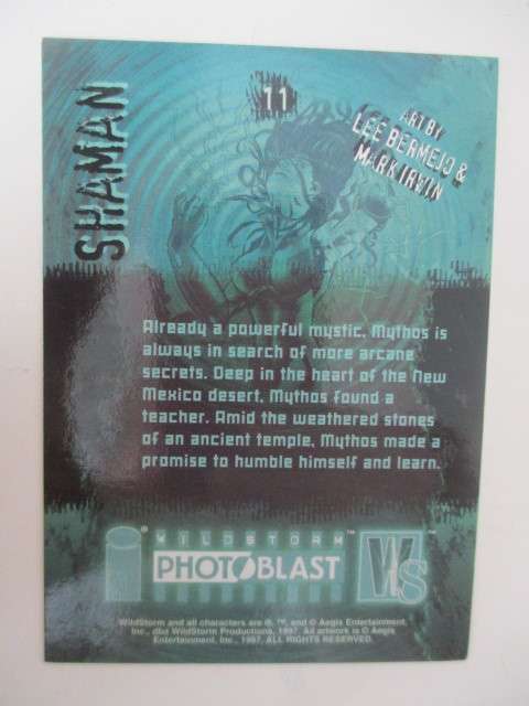 PHOTO BLAST WILD STORM - TRADING CARDS  SHAMAN  NO. 11