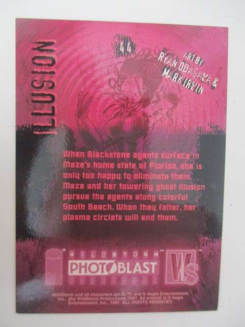 PHOTO BLAST WILD STORM - TRADING CARDS  ILLUSION NO. 44
