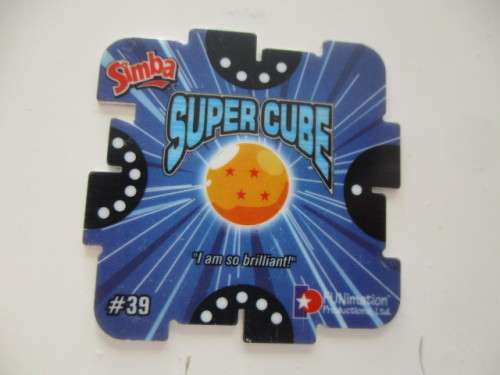 DRAGON BALL Z SUPER CUBE TAZOS 6 PIECES