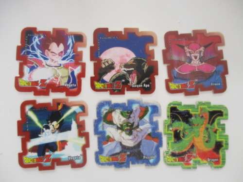 DRAGON BALL Z SUPER CUBE TAZOS 6 PIECES