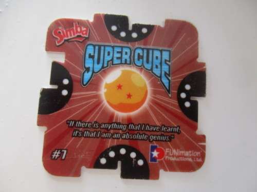 DRAGON BALL Z SUPER CUBE TAZOS 6 PIECES