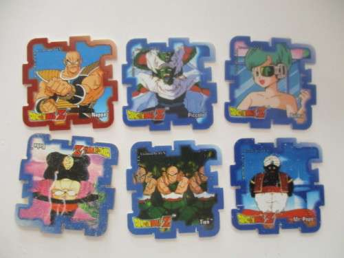 DRAGON BALL Z SUPER CUBE TAZOS 6 PIECES