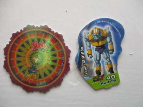 DRAGON BALL Z GT TAZOS  AND  SIMBA MEGA SPINNER TAZOS - 10 PIECES